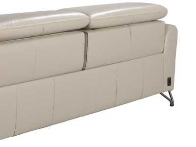 Canapé relax 3 places au design moderne, tapissé de cuir véritable - ARVID 3