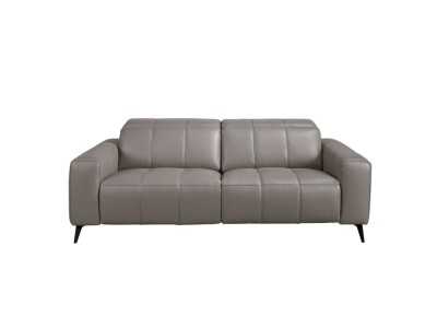3-seater relax sofa upholstered in genuine leather - BARI 3