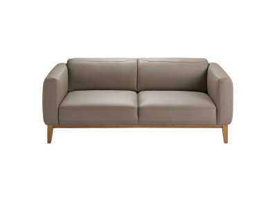 Canapé design tapissé en cuir véritable avec piètement en bois - VERDI VISÓN 3 Canapé design tapissé en cuir véritable avec piètement en bois - VERDI VISÓN 3