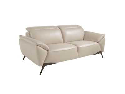 Modern design 2-seater sofa upholstered in genuine leather - PADUA 2