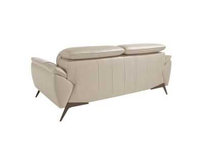 Canapé 2 places au design moderne, tapissé de cuir véritable - PADUA 2