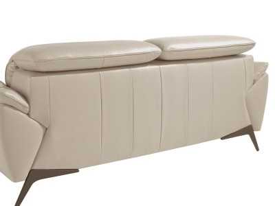 Canapé 2 places au design moderne, tapissé de cuir véritable - PADUA 2