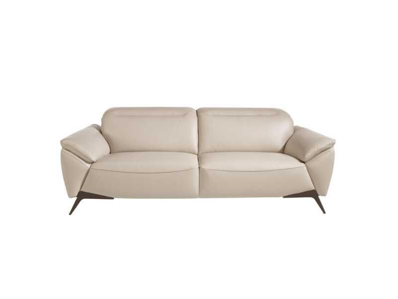 Canapé 3 places au design moderne, tapissé de cuir véritable - PADUA 3
