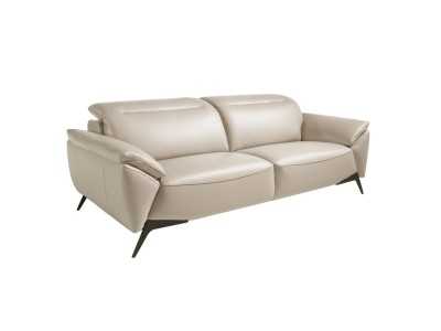 Modern design 3-seater sofa upholstered in genuine leather - PADUA 3