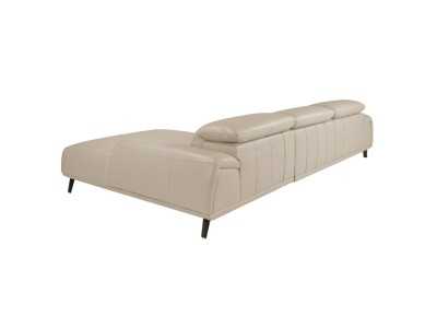 Sofá chaise longue derecha tapizado en piel genuina- PADUA D Sofá chaise longue derecha tapizado en piel genuina- PADUA D