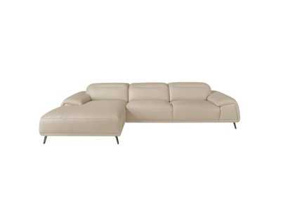 Left chaise longue sofa upholstered in genuine leather - PADUA IZ Left chaise longue sofa upholstered in genuine leather - PADUA IZ