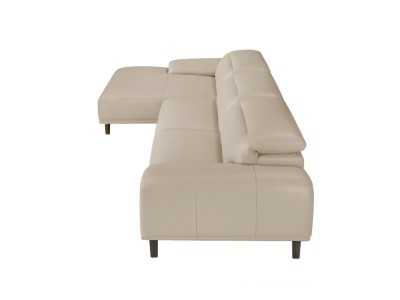 Left chaise longue sofa upholstered in genuine leather - PADUA IZ Left chaise longue sofa upholstered in genuine leather - PADUA IZ
