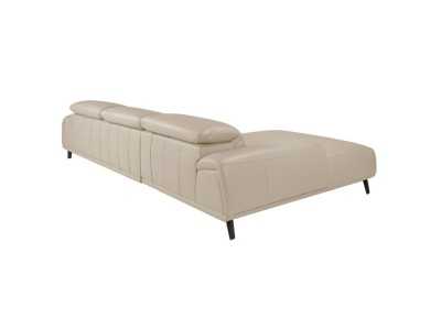 Left chaise longue sofa upholstered in genuine leather - PADUA IZ Left chaise longue sofa upholstered in genuine leather - PADUA IZ
