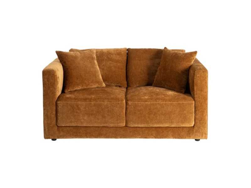 Sofá 2 plazas tapizado en tela - OCRE 2