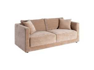 3-seater sofa upholstered in fabric - TAUPE 3 2