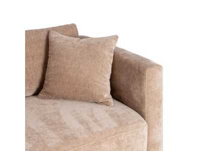 3-seater sofa upholstered in fabric - TAUPE 3