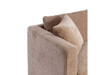 3-seater sofa upholstered in fabric - TAUPE 3