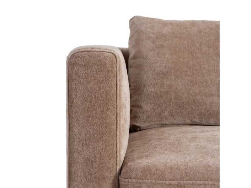 3-seater sofa upholstered in fabric - TAUPE 3