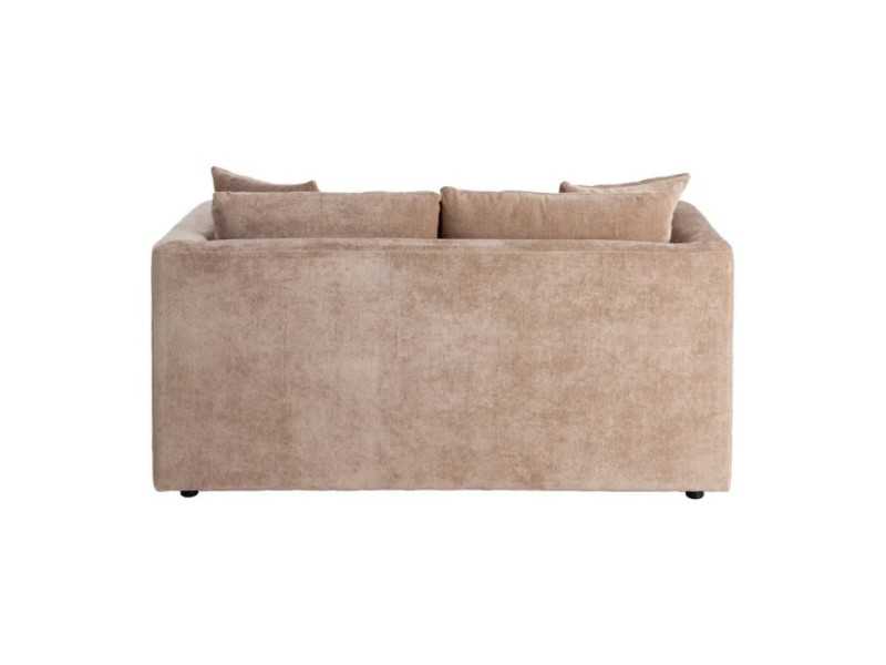 2-seater sofa upholstered in fabric - TAUPE 2