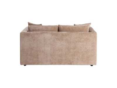 2-seater sofa upholstered in fabric - TAUPE 2