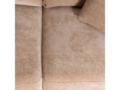 2-seater sofa upholstered in fabric - TAUPE 2