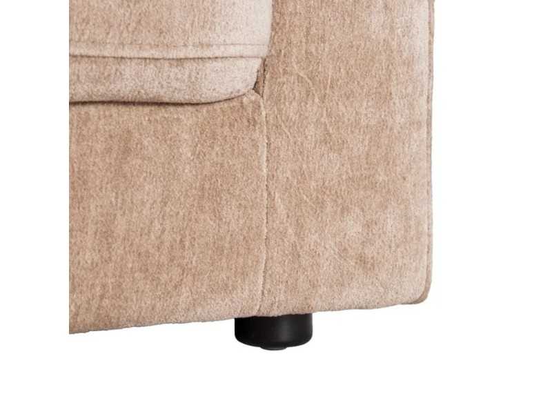 2-seater sofa upholstered in fabric - TAUPE 2