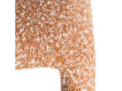 Silla de diseño nórdico tapizada en tela color salmón - ANDO SALMÓN