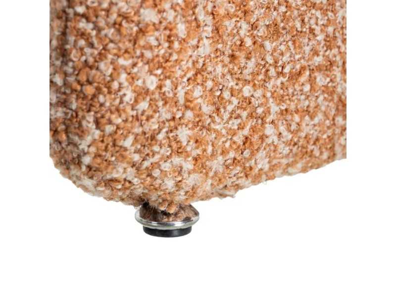 Silla de diseño nórdico tapizada en tela color salmón - ANDO SALMÓN