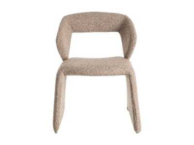 Silla de diseño nórdico tapizada en tela color beige - ANDO BEIGE