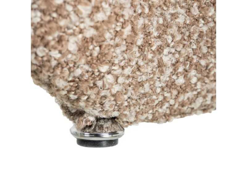 Silla de diseño nórdico tapizada en tela color beige - ANDO BEIGE