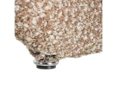 Nordic design chair upholstered in beige-colored fabric - ANDO BEIGE