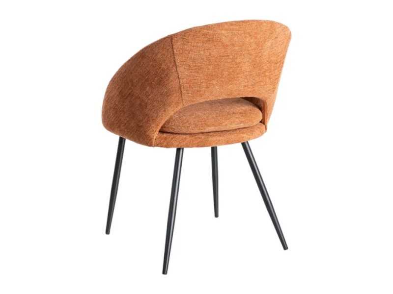 Chaise design en tissu avec pieds en métal - ANA CALABAZA