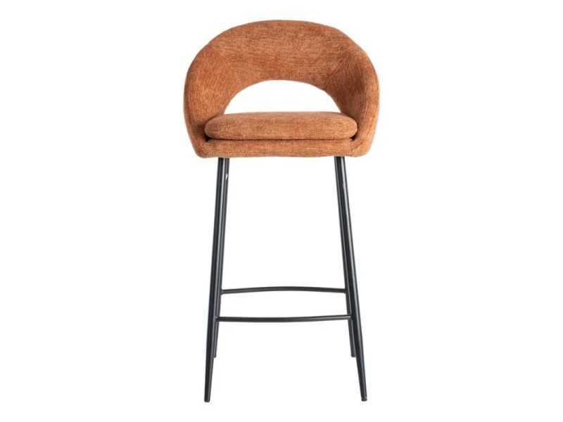 Tabouret design en tissu avec pieds en métal - ANA CALABAZA