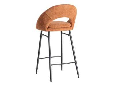 Tabouret design en tissu avec pieds en métal - ANA CALABAZA