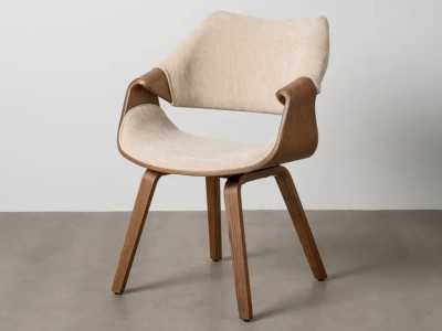 Chaise design tapissée en tissu - AREN TELA