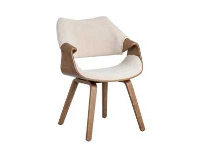 Chaise design tapissée en tissu - AREN TELA