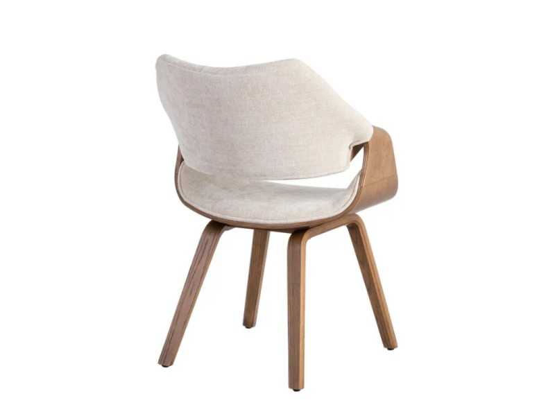 Silla de diseño tapizada en tela - AREN TELA