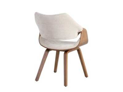 Chaise design tapissée en tissu - AREN TELA