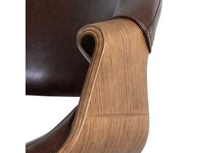 Chaise design tapissée en similicuir - AREN PIEL