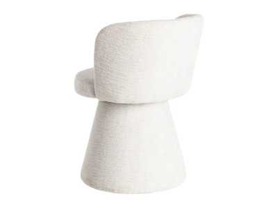 Modern design swivel chair upholstered in fabric - ALFA CREMA