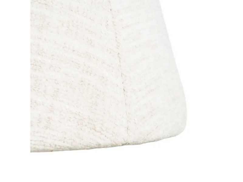 Silla giratoria de diseño moderno tapizada en tela - ALFA CREMA