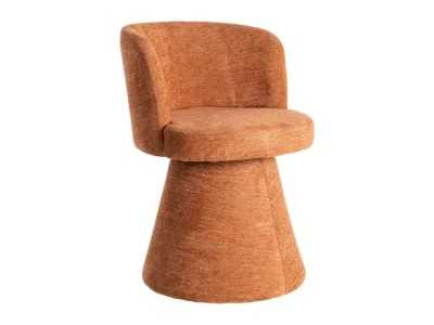 Modern design swivel chair upholstered in fabric - ALFA CALABAZA