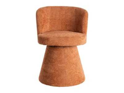 Chaise pivotante au design moderne tapissé de tissu - ALFA CALABAZA