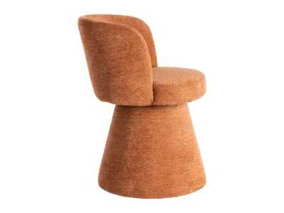 Silla giratoria de diseño moderno tapizada en tela - ALFA CALABAZA