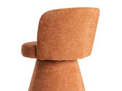 Modern design swivel chair upholstered in fabric - ALFA CALABAZA