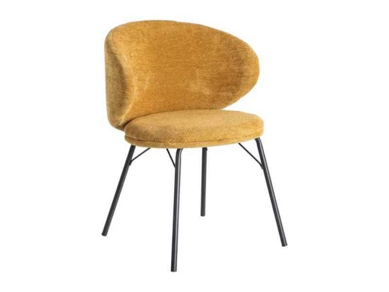 Chaise moderne tapissé avec structure en métal - GIULA MOSTAZA