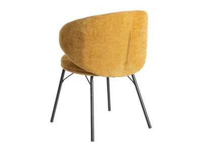 Silla de diseño moderno tapizada con estructura de metal - GIULA MOSTAZA