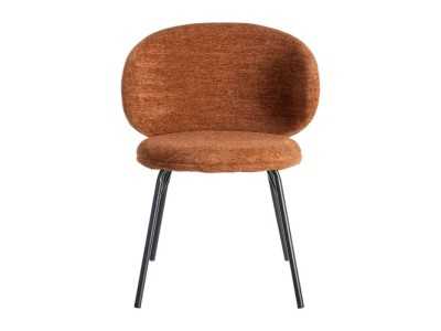 Modern upholstered chair with metal frame - GIULA TERRACOTA