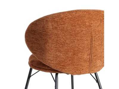 Modern upholstered chair with metal frame - GIULA TERRACOTA