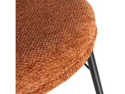 Silla de diseño moderno tapizada con estructura de metal - GIULA TERRACOTA