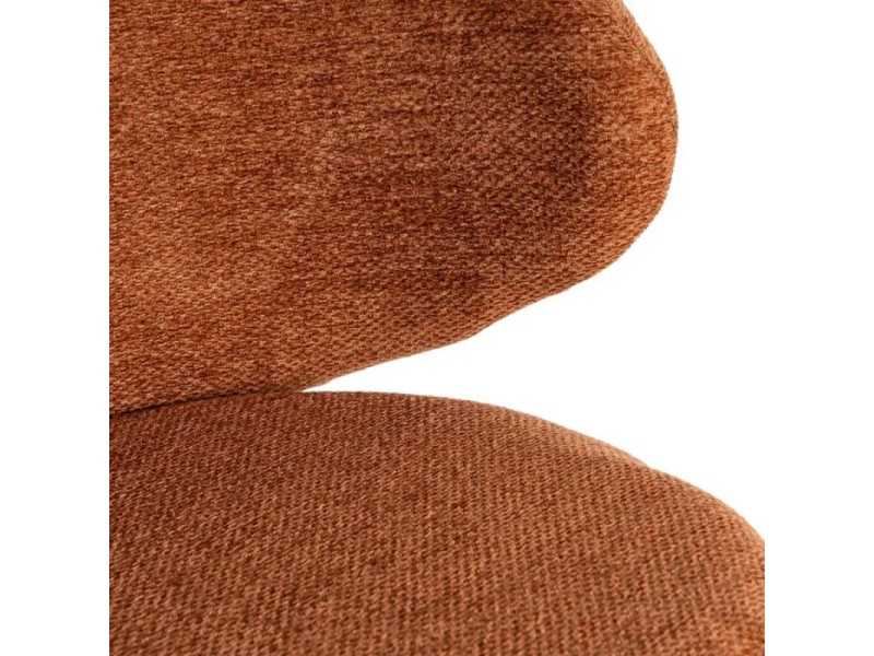 Chaise moderne tapissé avec structure en métal - GIULA TERRACOTA