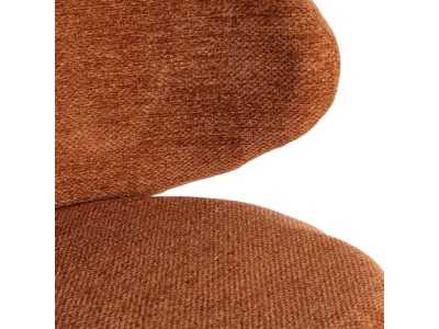 Silla de diseño moderno tapizada con estructura de metal - GIULA TERRACOTA