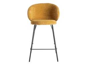 Taburete de diseño moderno tapizada con estructura de metal - GIULA MOSTAZA 2