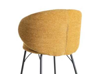 Taburete de diseño moderno tapizada con estructura de metal - GIULA MOSTAZA