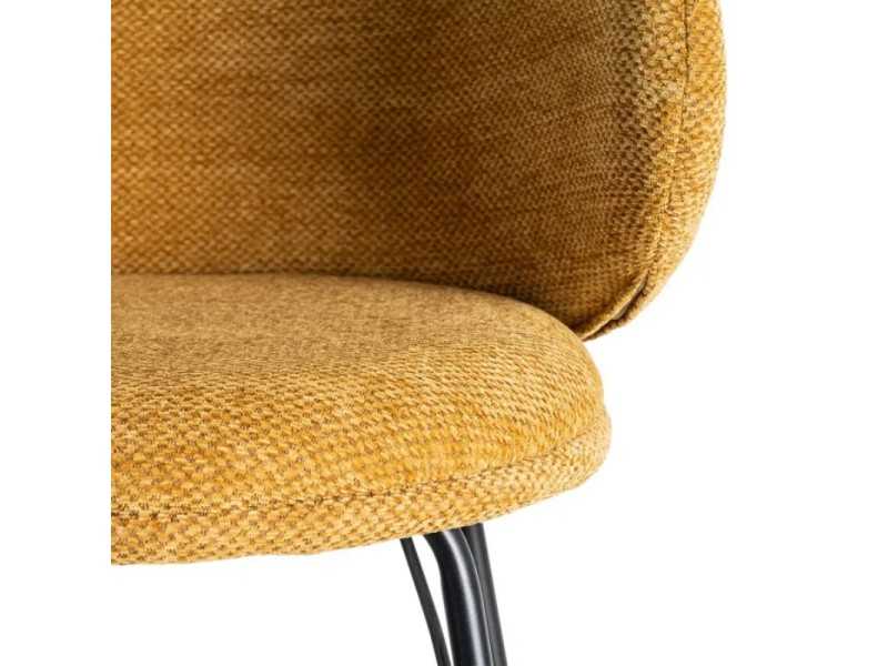 Tabouret moderne tapissé avec structure en métal - GIULA MOSTAZA